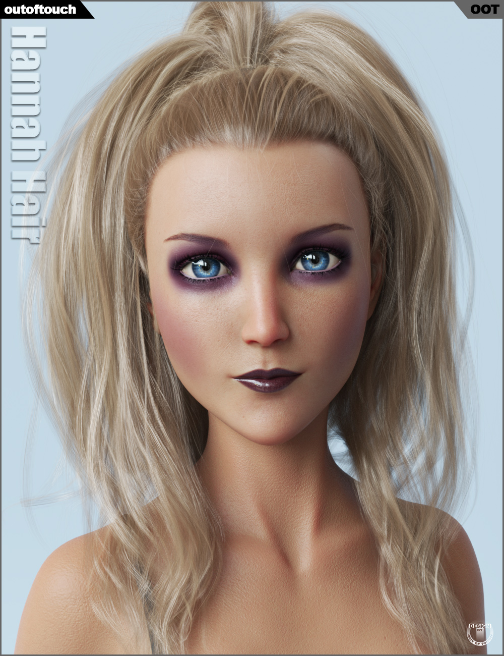 Hannah Ponytail Hair for Genesis 3 and 8 Female(s) by: outoftouch, 3D Models by Daz 3D