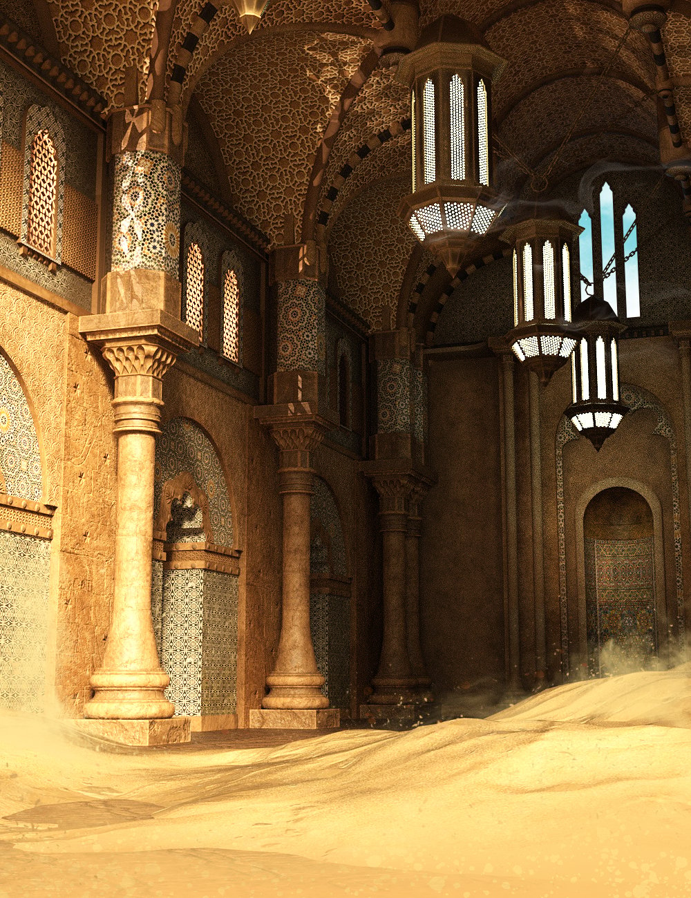 Temple of Sand by: The AntFarm, 3D Models by Daz 3D
