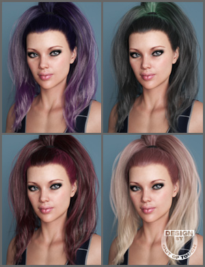 OOT Hairblending 2.0 Texture XPansion for Hannah Hair by: outoftouch, 3D Models by Daz 3D