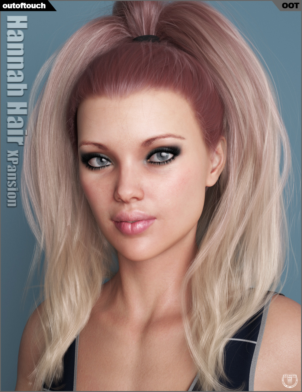 OOT Hairblending 2.0 Texture XPansion for Hannah Hair | Daz 3D