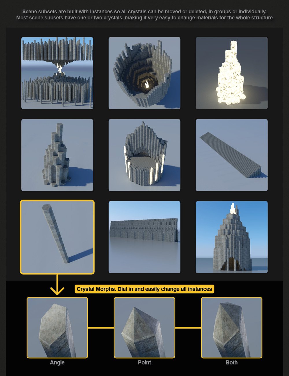 Crystal Matrix: Modular Architecture Crystal Matrix: Modular Architecture by: Marshian, 3D Models by Daz 3D