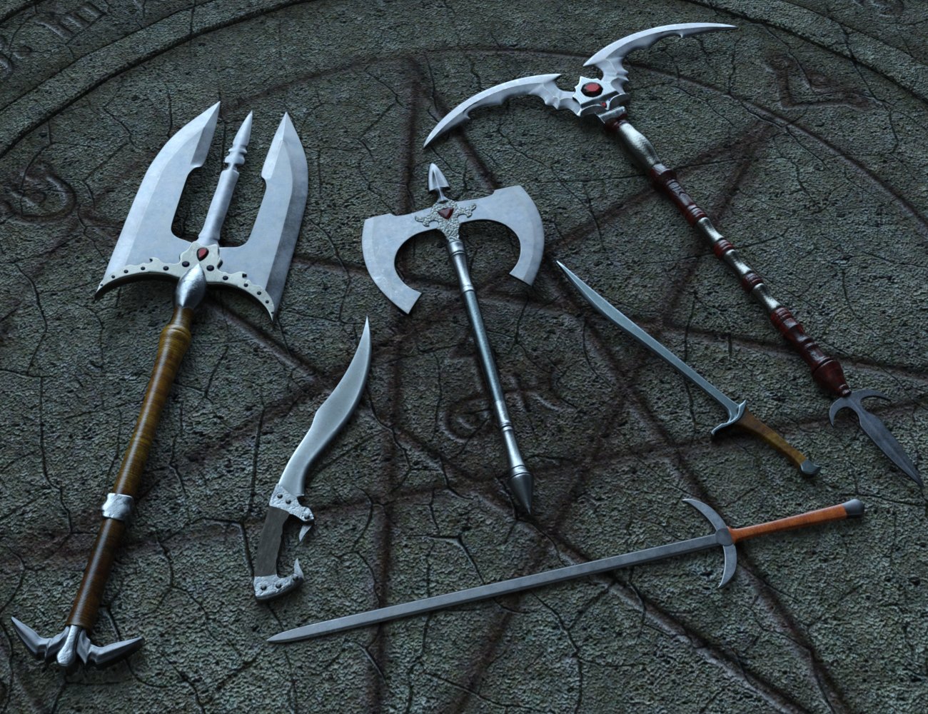 Black Market Blades Clash of Weapons by: Delion, 3D Models by Daz 3D