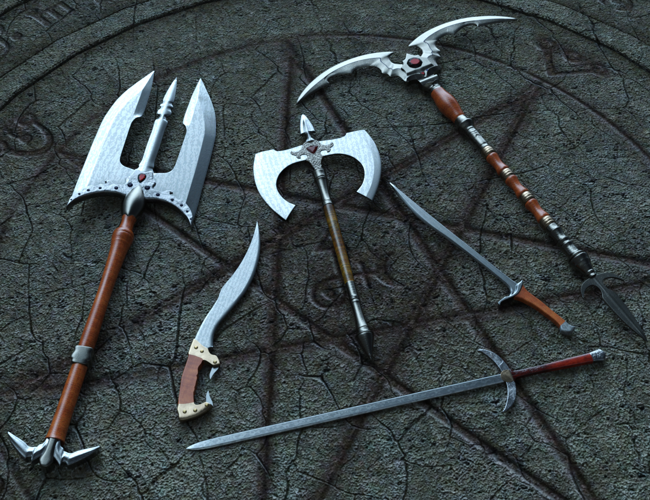 Black Market Blades Clash of Weapons Black Market Blades Clash of Weapons by: Delion, 3D Models by Daz 3D