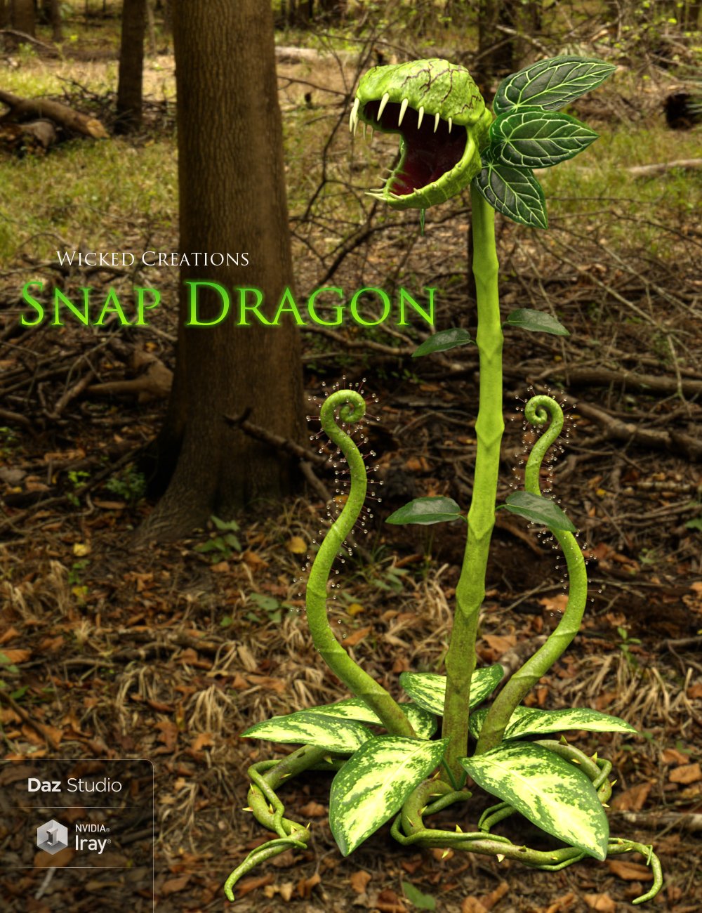 Snap Dragon by: Wicked Creations, 3D Models by Daz 3D