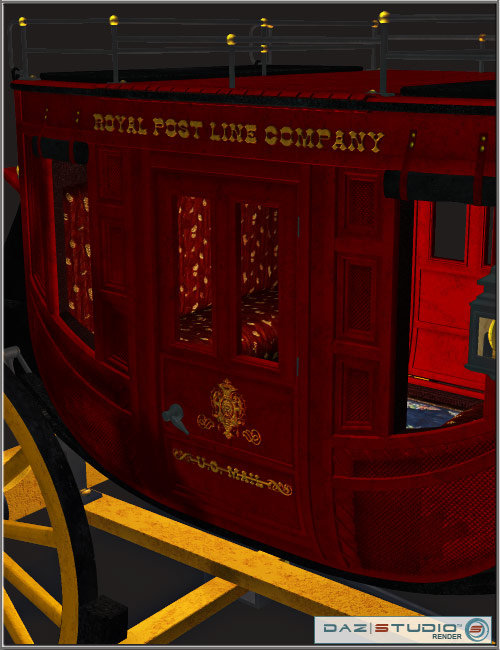 Royal Post Line for the RHS Stagecoach by: , 3D Models by Daz 3D