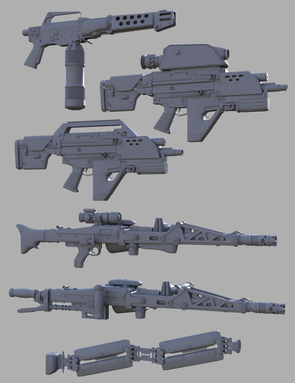 UCMC Weapons by: DzFire, 3D Models by Daz 3D