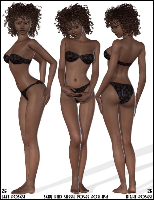 Sexy and Sassy Poses for A4 by: Morris, 3D Models by Daz 3D