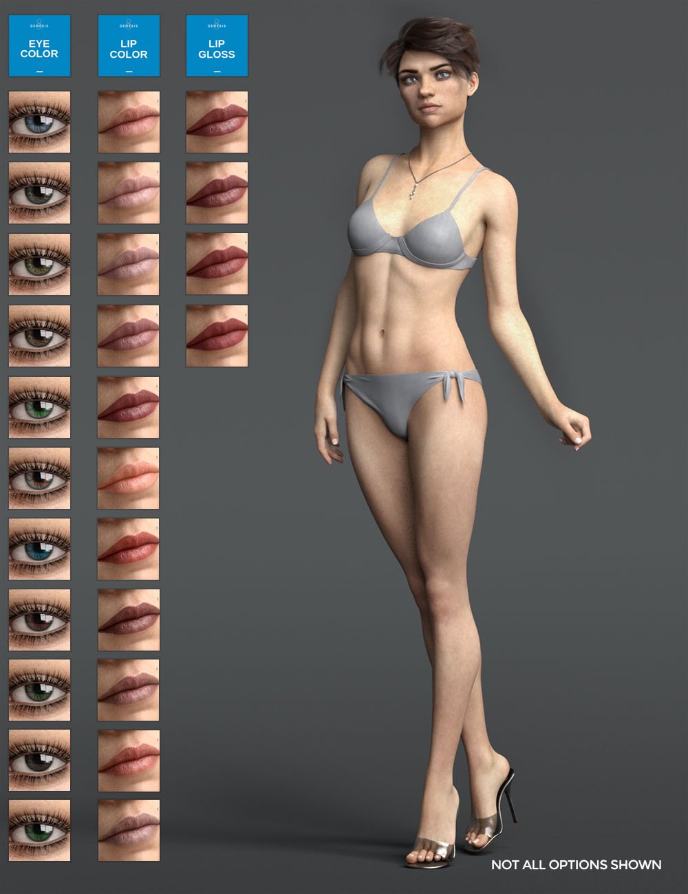 Pixel HD for Genesis 8 Female by: Colm Jackson, 3D Models by Daz 3D