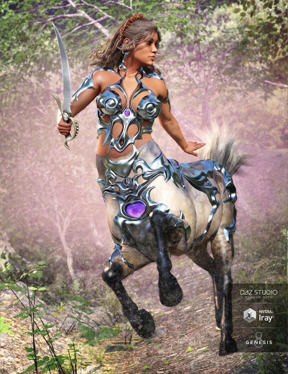 Forest Queen for Centaur Female 8 by: Moonscape GraphicsNikisatez, 3D Models by Daz 3D