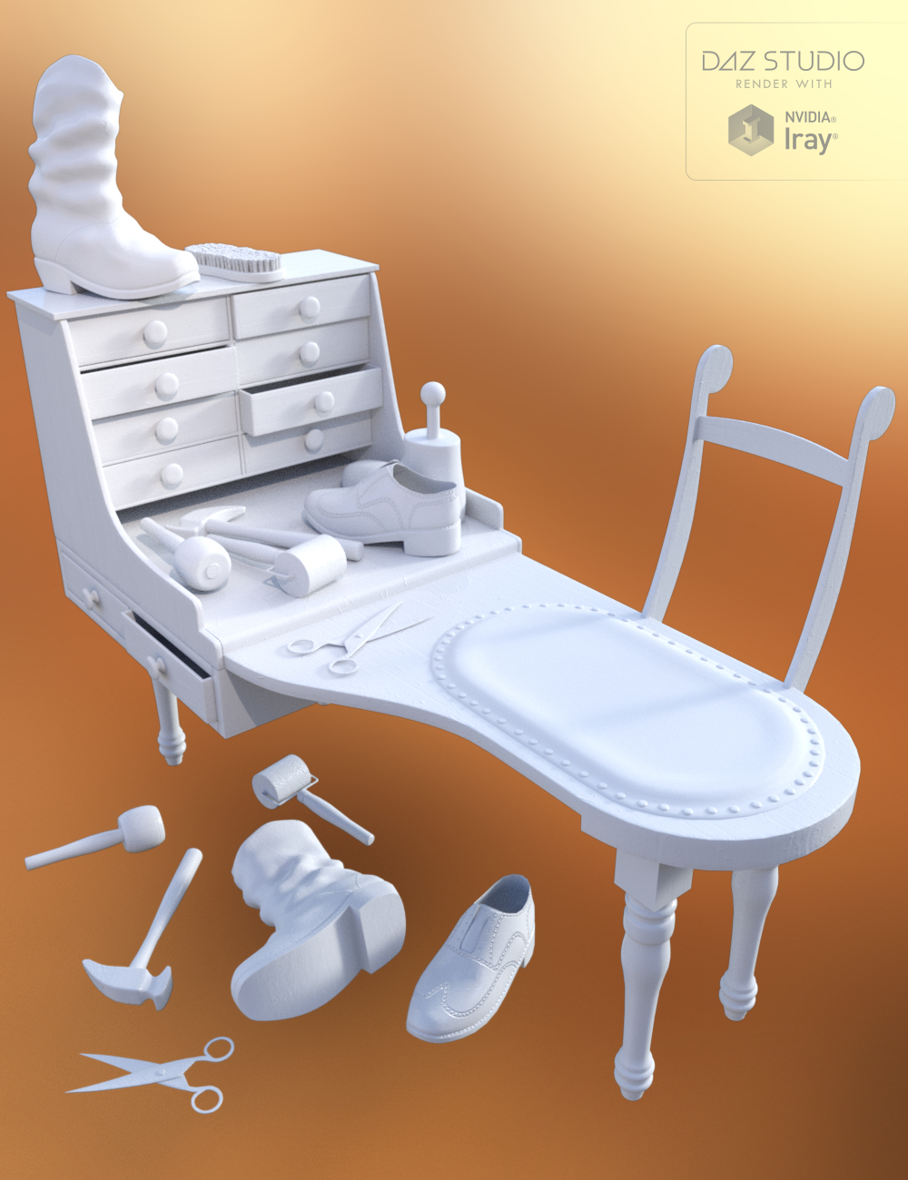 Cobblers Workshop Cobblers Workshop by: Merlin Studios, 3D Models by Daz 3D