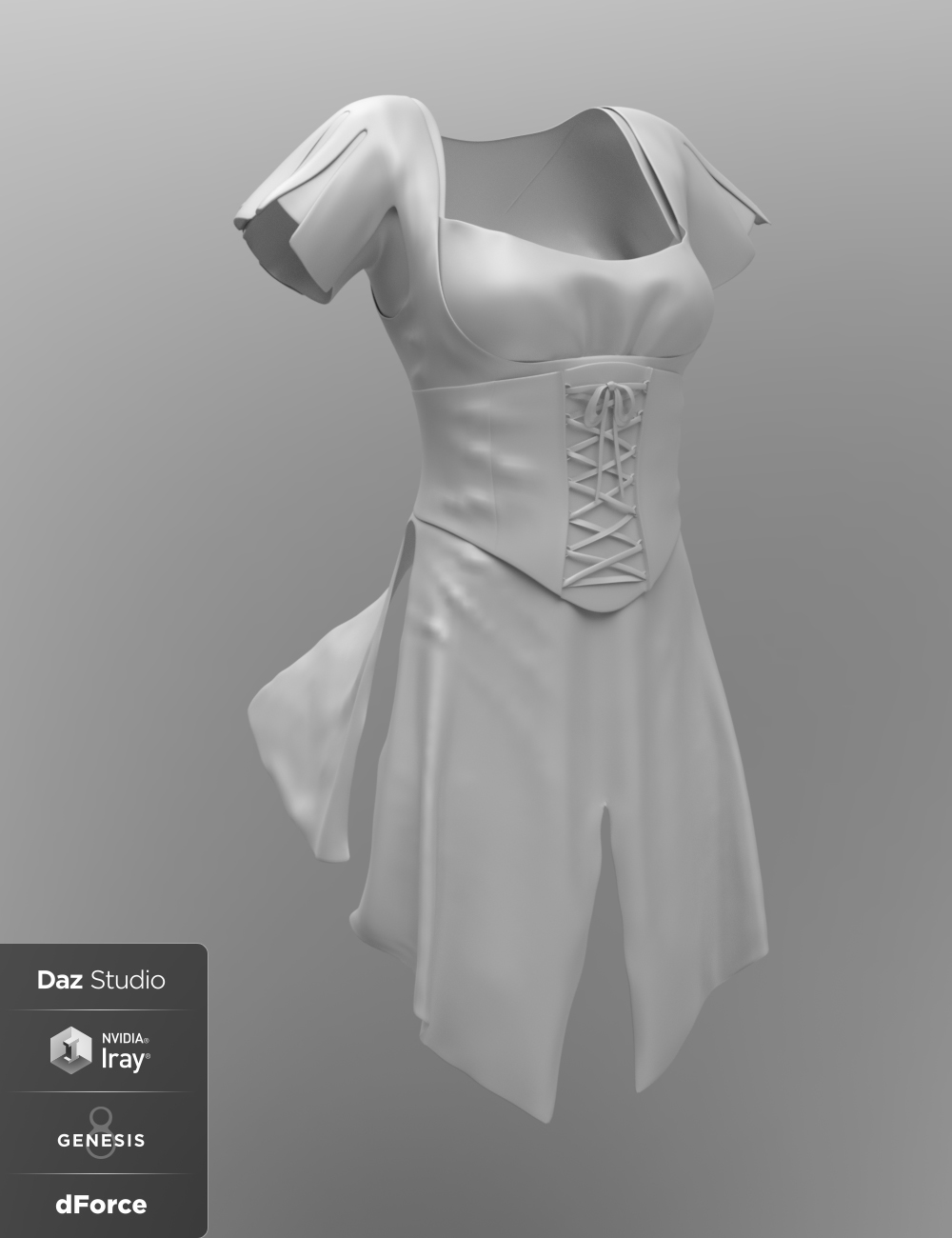 dForce Willow Outfit for Genesis 8 Female Centaur by: Anna BenjaminBarbara Brundon, 3D Models by Daz 3D