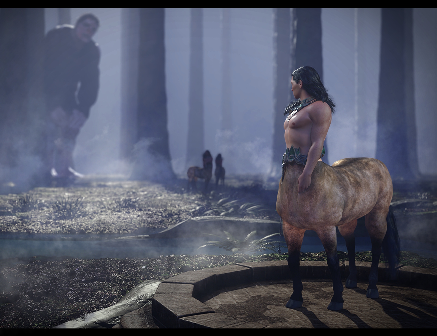 Prime Brawnies for Genesis 8 Male Centaur by: Lyoness, 3D Models by Daz 3D