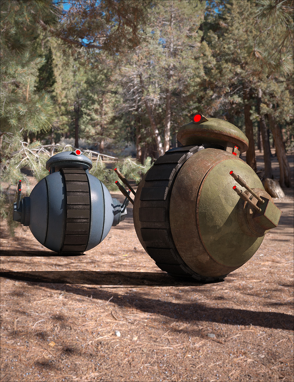 Sci-Fi Mini-Tank Bot by: , 3D Models by Daz 3D