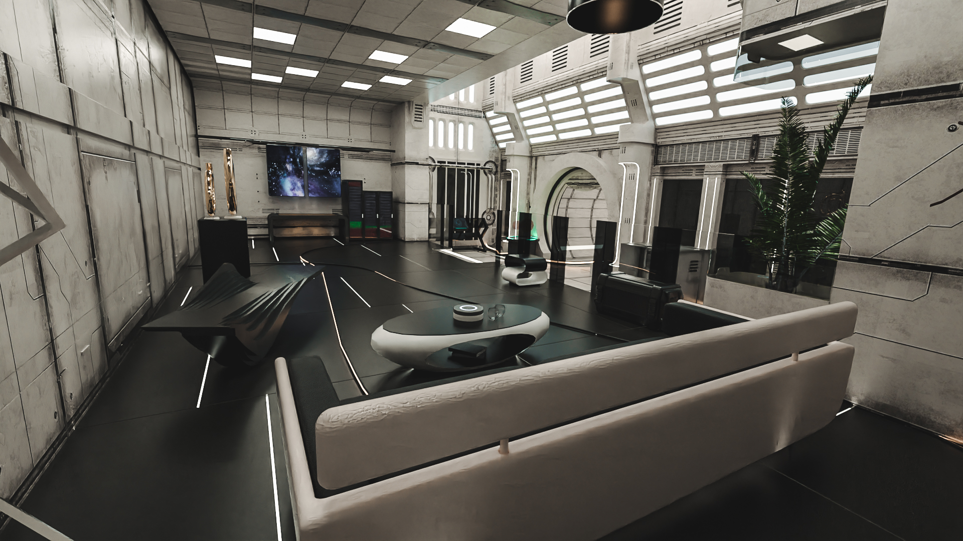 Space Living Room 01 by: Tesla3dCorp, 3D Models by Daz 3D