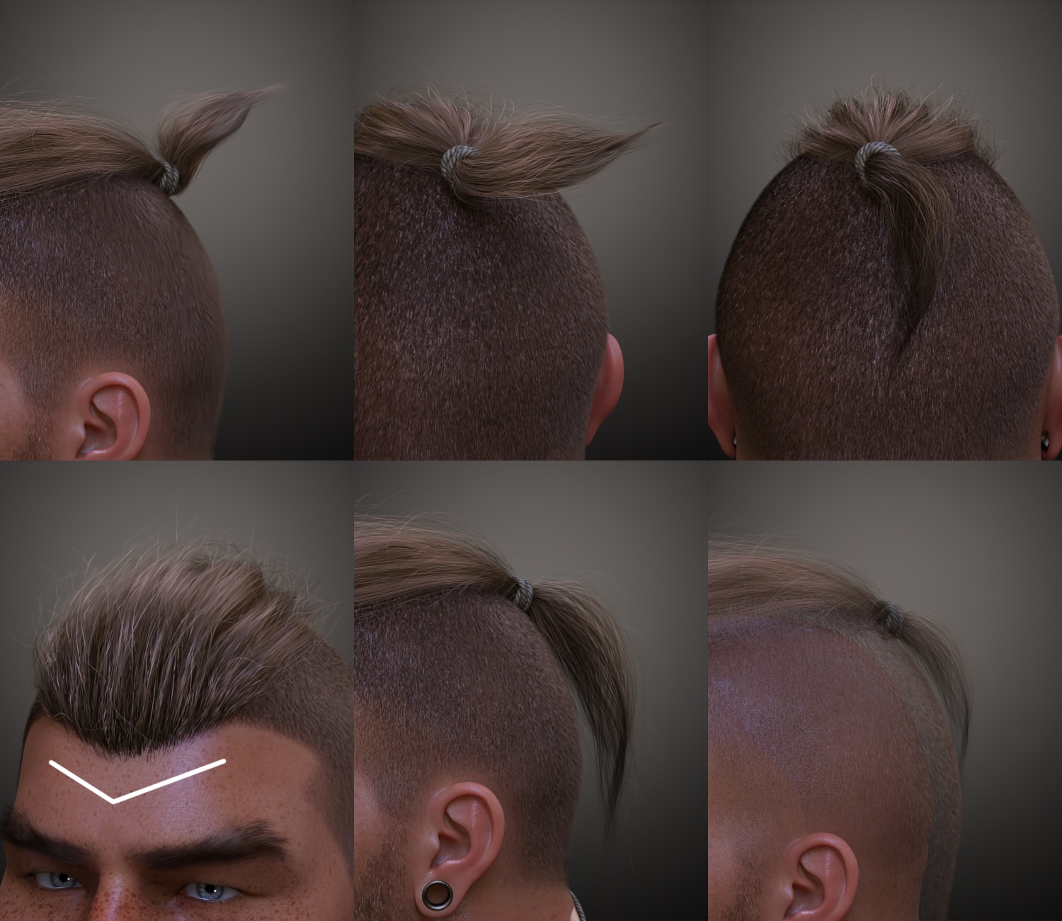 Top Knot Hair and Beard for Genesis 3 and 8 Top Knot Hair and Beard for Genesis 3 and 8 by: Soto, 3D Models by Daz 3D