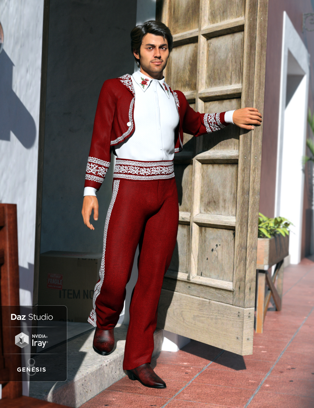 dForce Bolero Style Outfit Textures by: Sarsa, 3D Models by Daz 3D