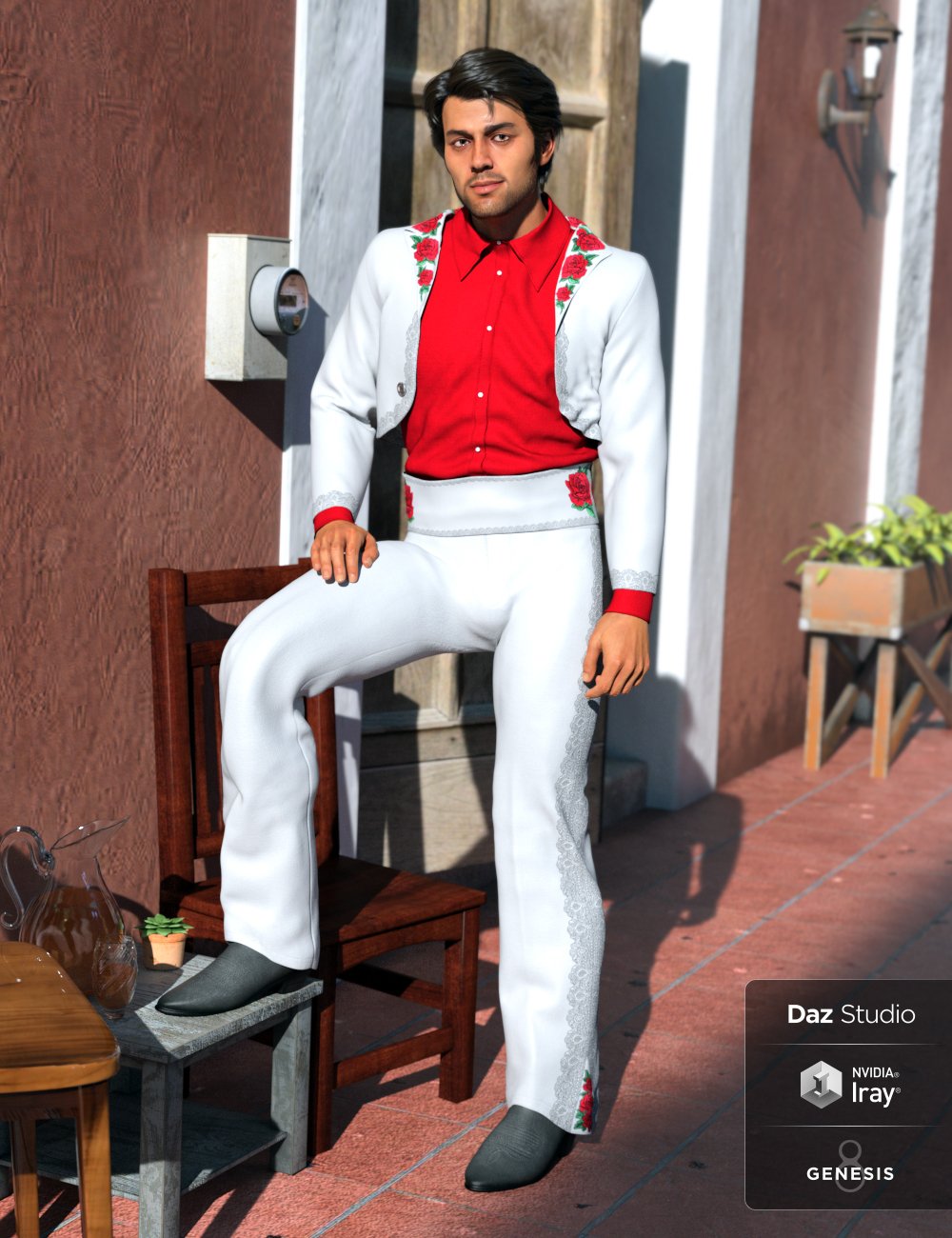 dForce Bolero Style Outfit Textures by: Sarsa, 3D Models by Daz 3D