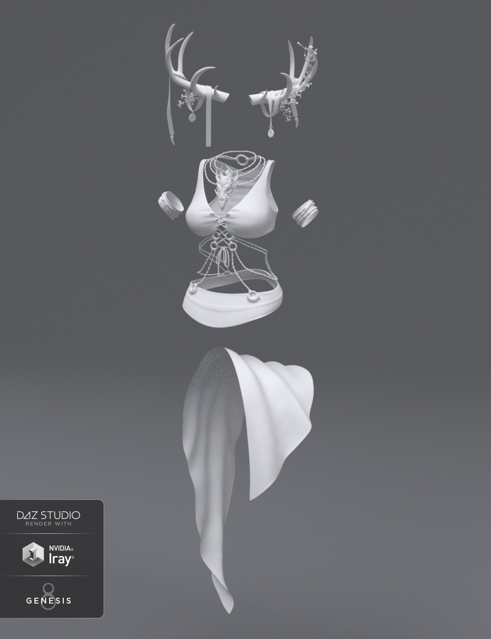 Centaur Grove Outfit for Genesis 8 Female Centaur by: ArienMada, 3D Models by Daz 3D