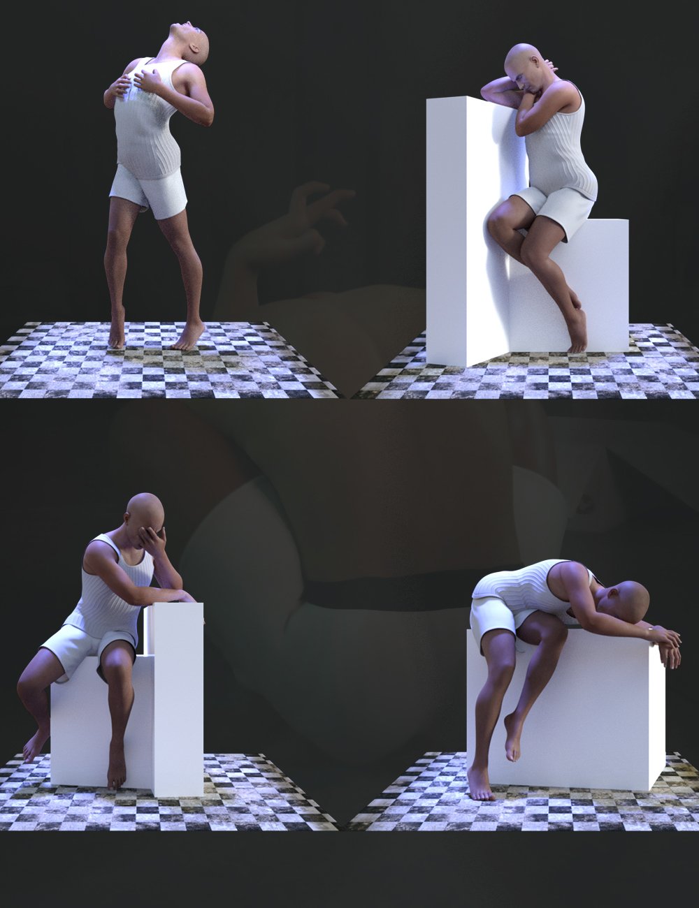 Despair Poses for Genesis 8 Male Despair Poses for Genesis 8 Male by: Ensary, 3D Models by Daz 3D