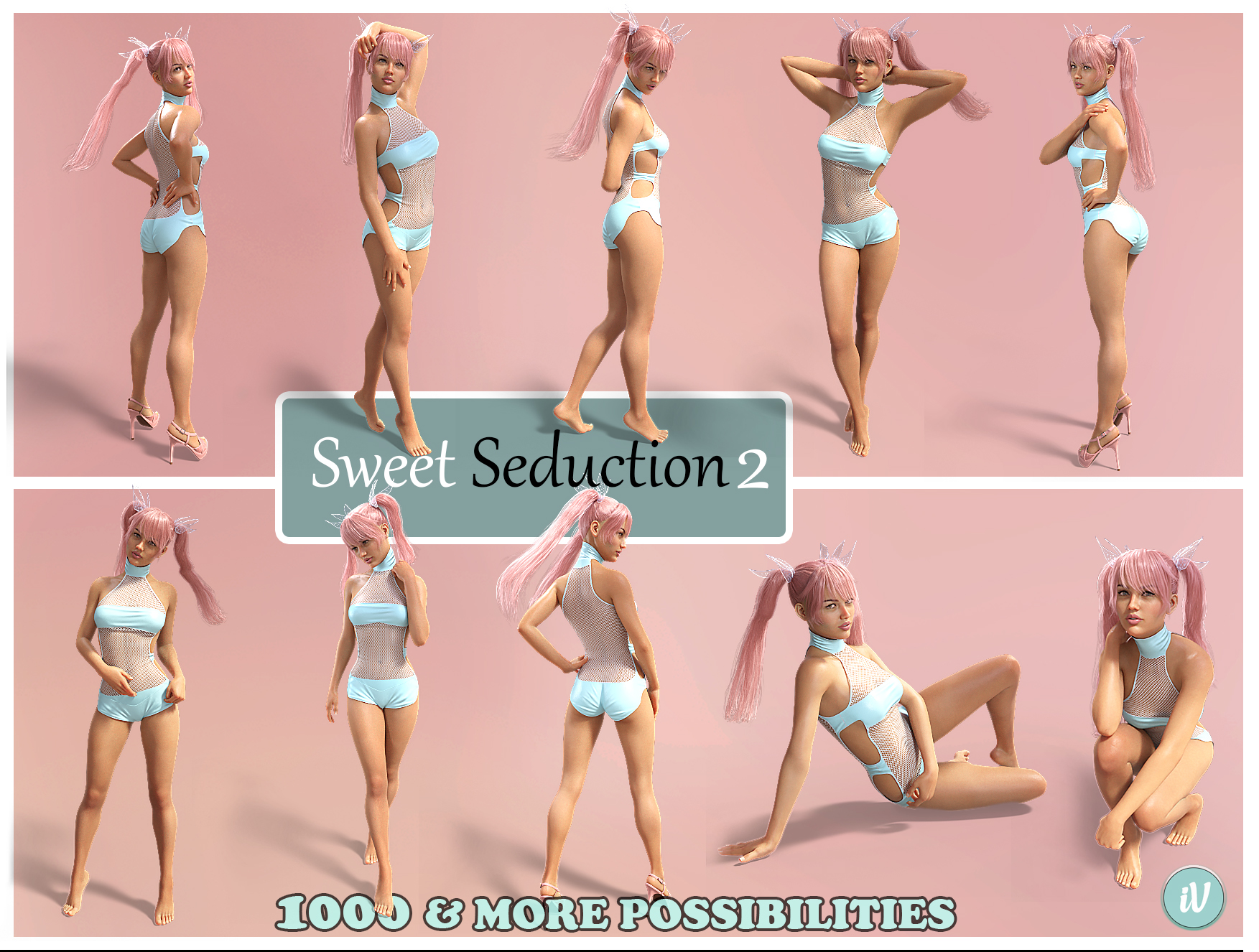 iV Sweet Seduction Vol 2 Poses for Genesis 8 Female(s) by: i3D_LotusValery3D, 3D Models by Daz 3D
