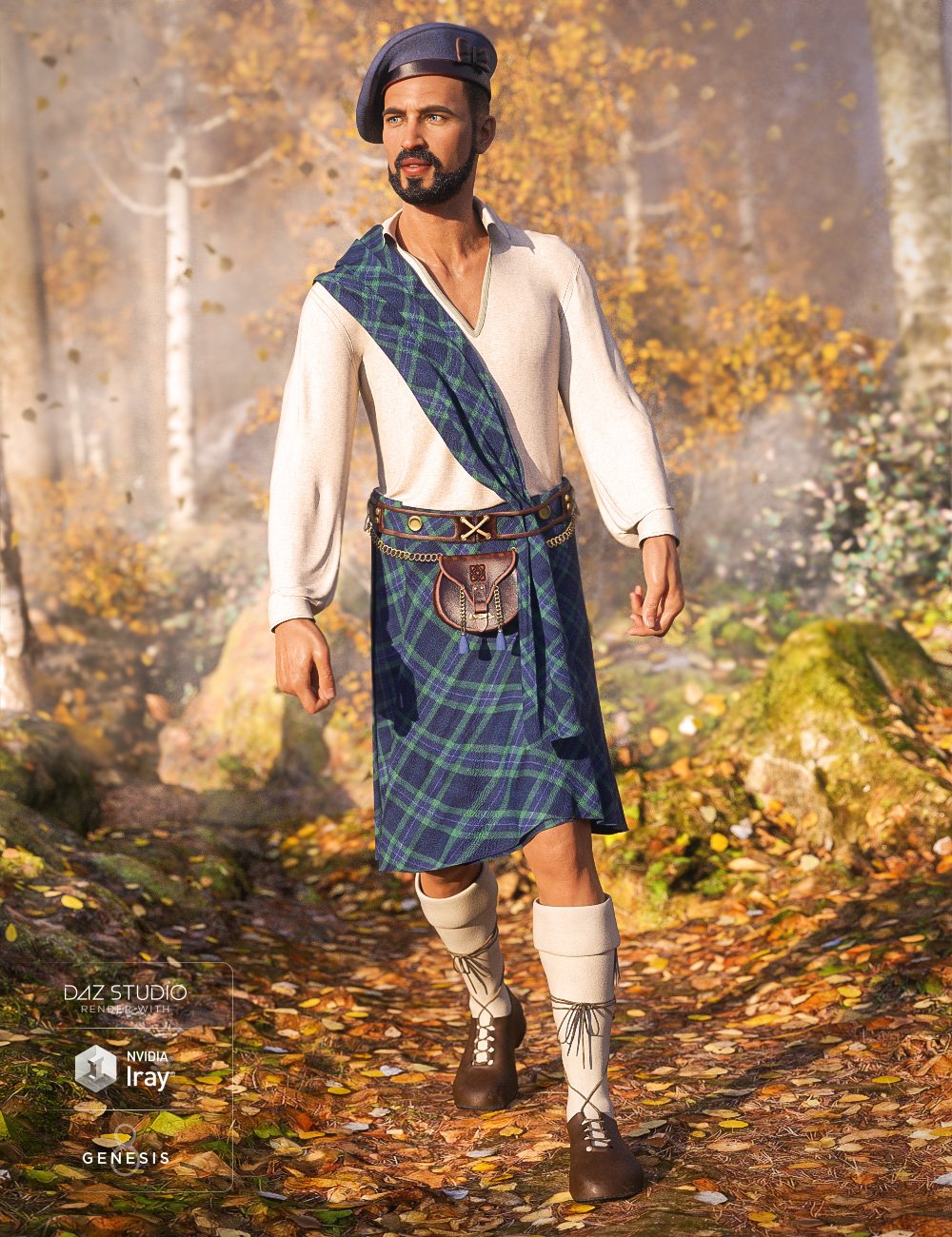 dForce Kilt: The Highlands dForce Kilt: The Highlands by: Moonscape GraphicsSade, 3D Models by Daz 3D