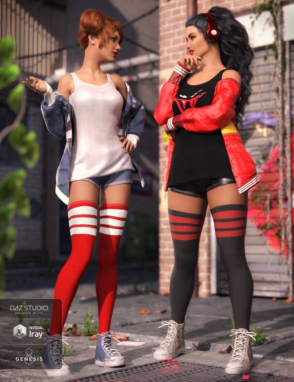 dForce Rebel Yell Outfit Textures dForce Rebel Yell Outfit Textures by: JoeQuick, 3D Models by Daz 3D