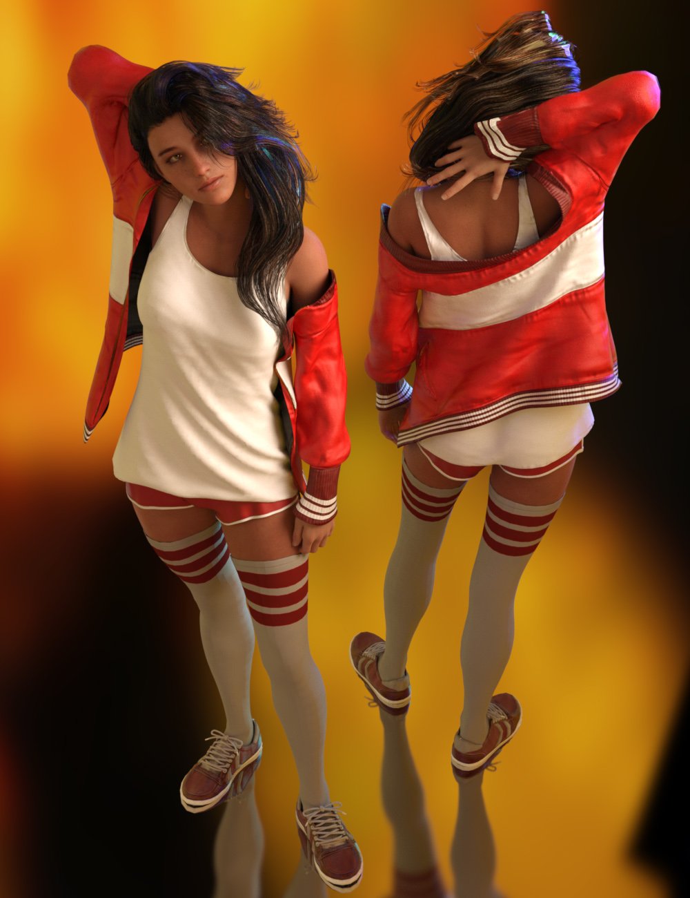 dForce Rebel Yell Outfit Textures dForce Rebel Yell Outfit Textures by: JoeQuick, 3D Models by Daz 3D