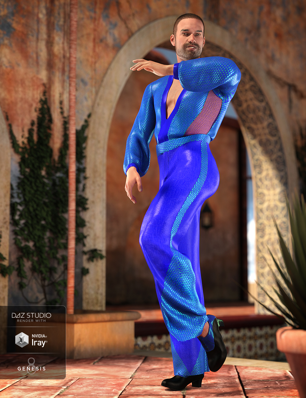 dForce Latin Dancer Outfit Textures by: Anna Benjamin, 3D Models by Daz 3D