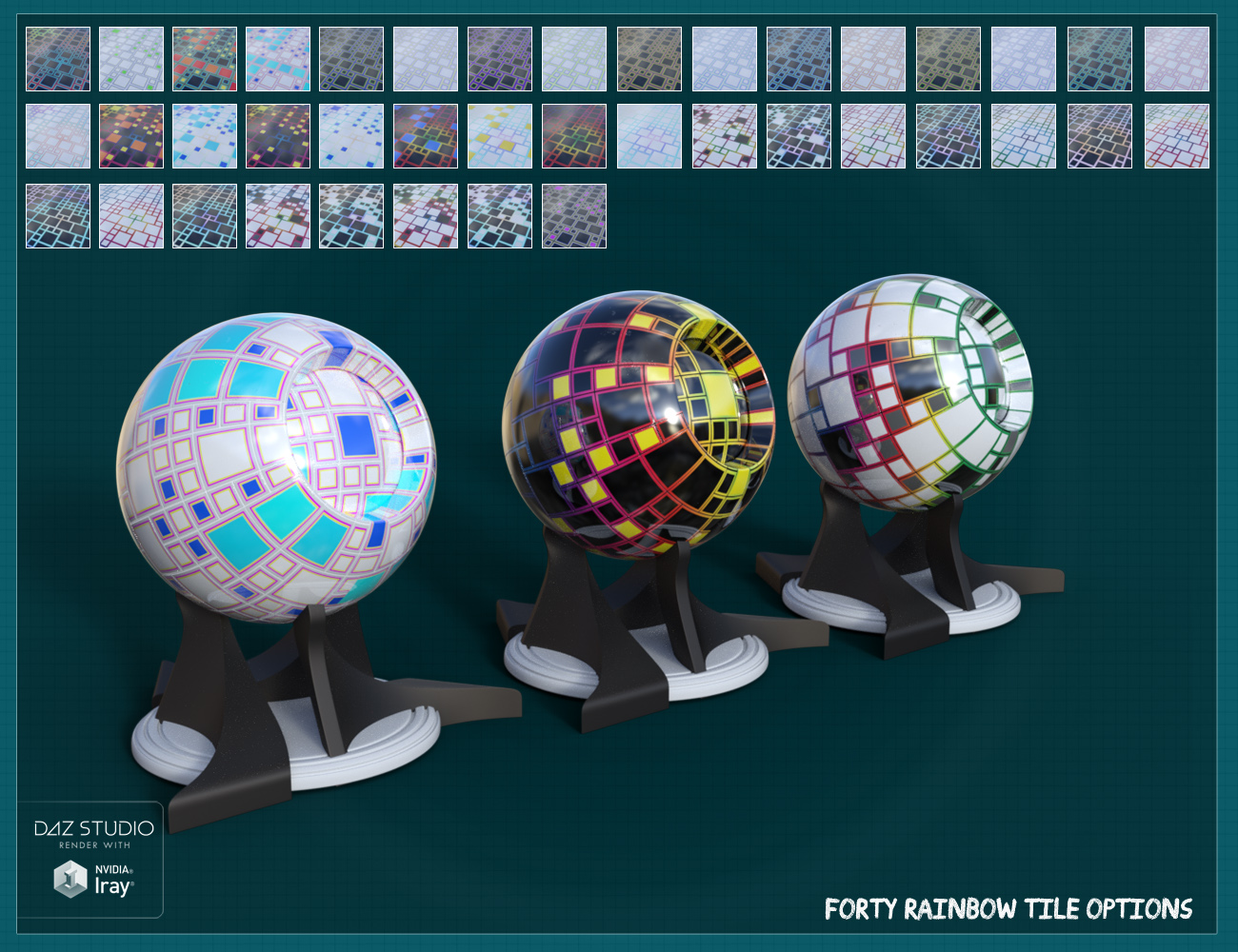 Tiles Aplenty Vol X Tiles Aplenty Vol X by: ForbiddenWhispers, 3D Models by Daz 3D