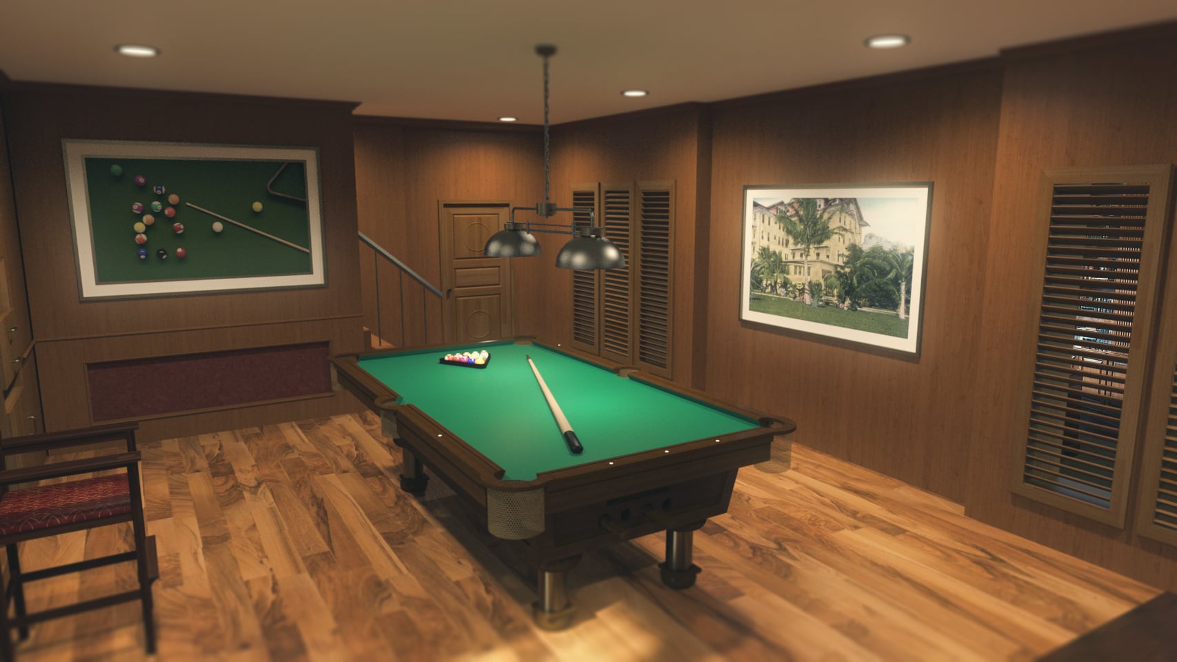 Billiard Room Daz 3D