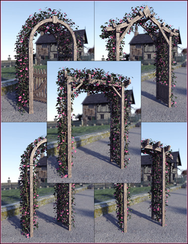 Garden Arches Vol 1 by: David BrinnenForbiddenWhispers, 3D Models by Daz 3D