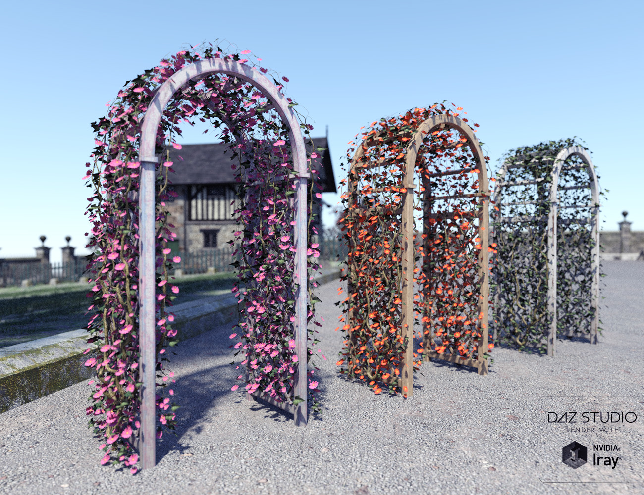 Garden Arches Vol 1 by: David BrinnenForbiddenWhispers, 3D Models by Daz 3D
