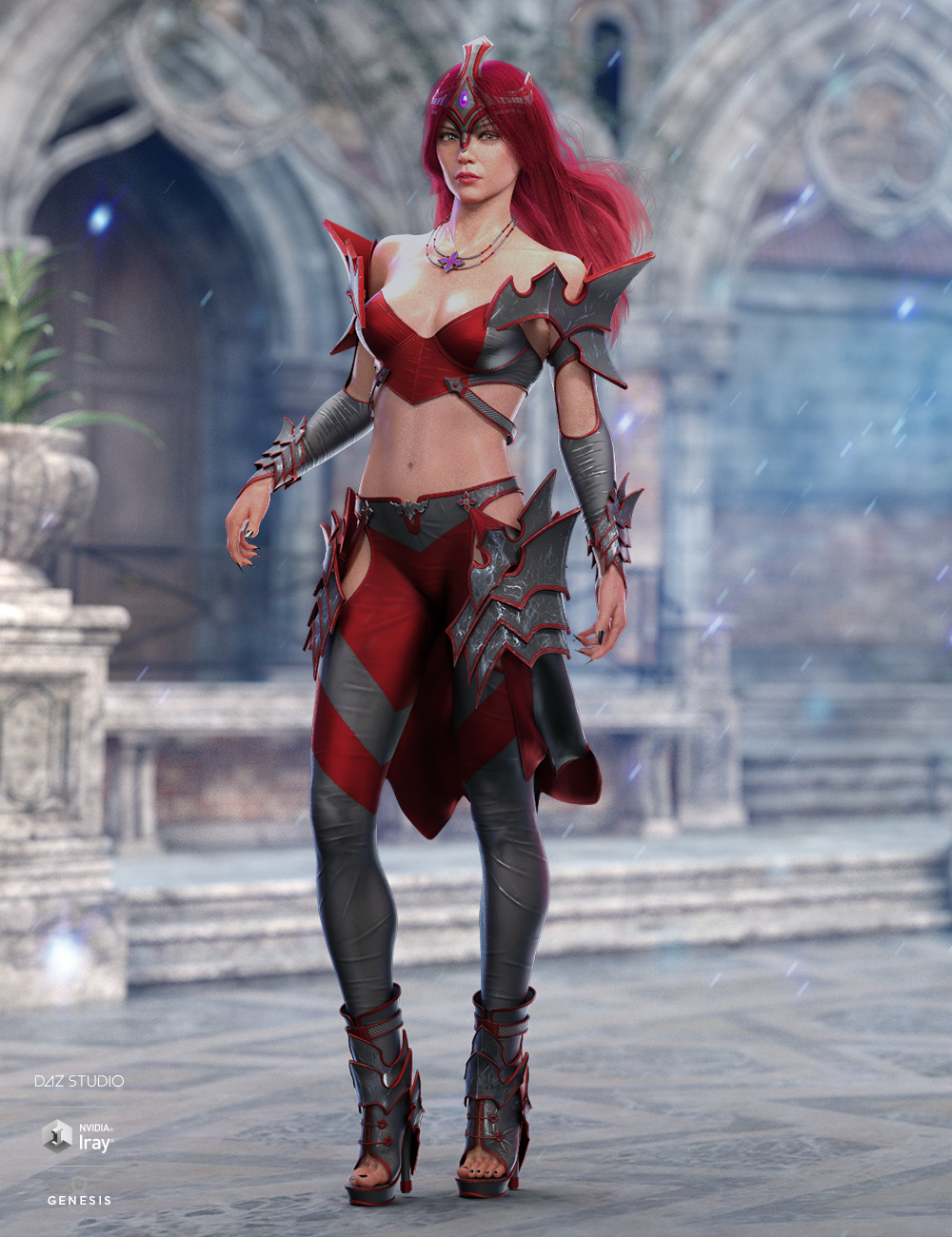 dForce Knight Priestess Outfit Iray Texture Set dForce Knight Priestess Outfit Iray Texture Set by: HM, 3D Models by Daz 3D