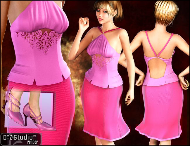 Uptown Halter Dress Textures Uptown Halter Dress Textures by: , 3D Models by Daz 3D