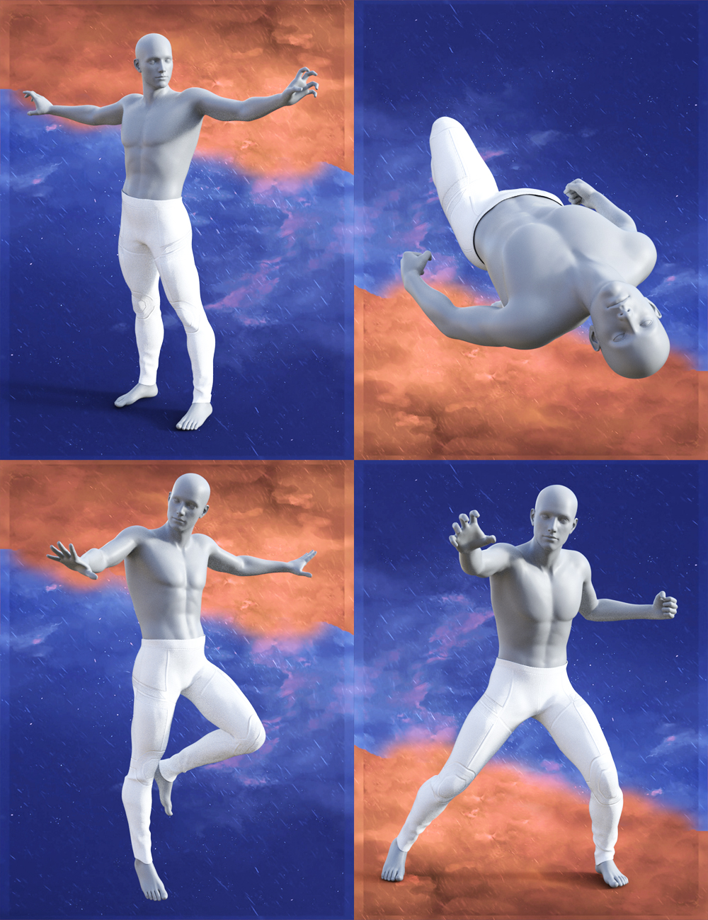 Fire vs Ice Poses for Genesis 8 Male Fire vs Ice Poses for Genesis 8 Male by: Muscleman, 3D Models by Daz 3D