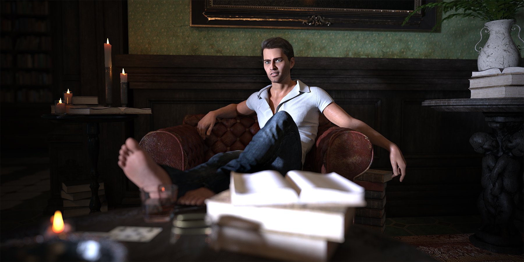 Gabor for Diego 8 by: SR3, 3D Models by Daz 3D