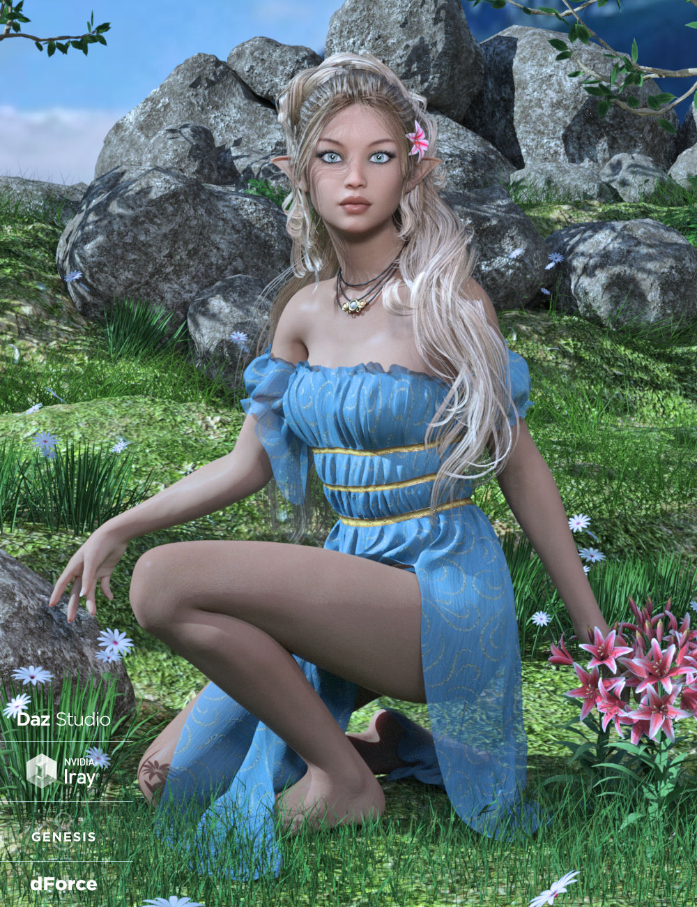 dForce Breena Outfit for Genesis 8 Female(s) by: WildDesigns, 3D Models by Daz 3D