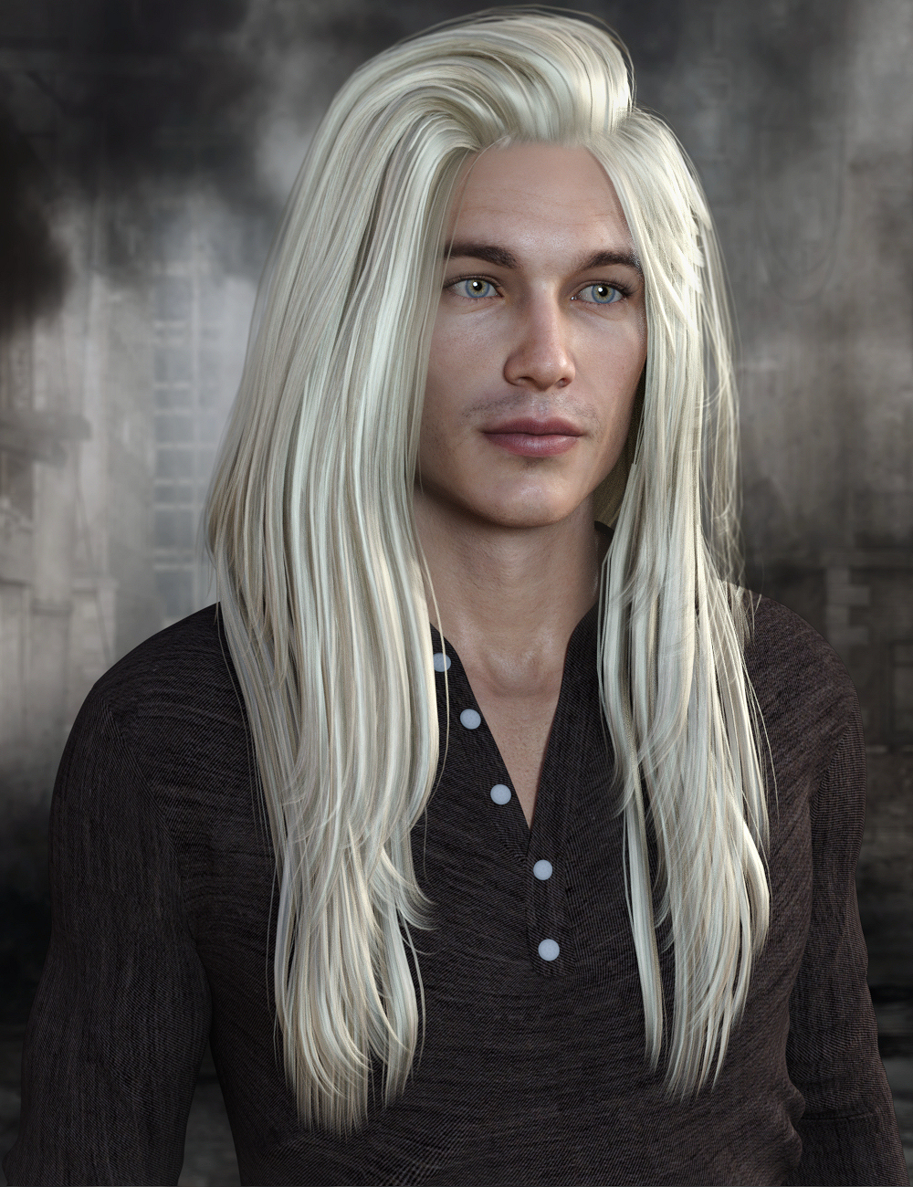Archippos Hair Genesis 8 Male(s) by: Propschick, 3D Models by Daz 3D