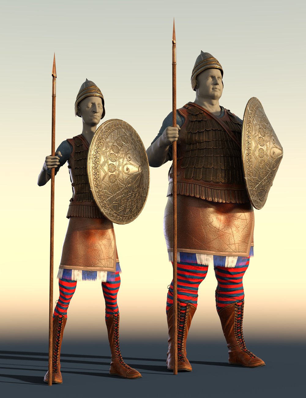 Assyrian Warrior Outfit for Genesis 8 Male(s) by: Meshitup, 3D Models by Daz 3D