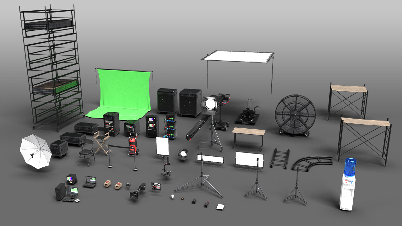 Behind the Scenes -  Props and Decor by: Mely3D, 3D Models by Daz 3D