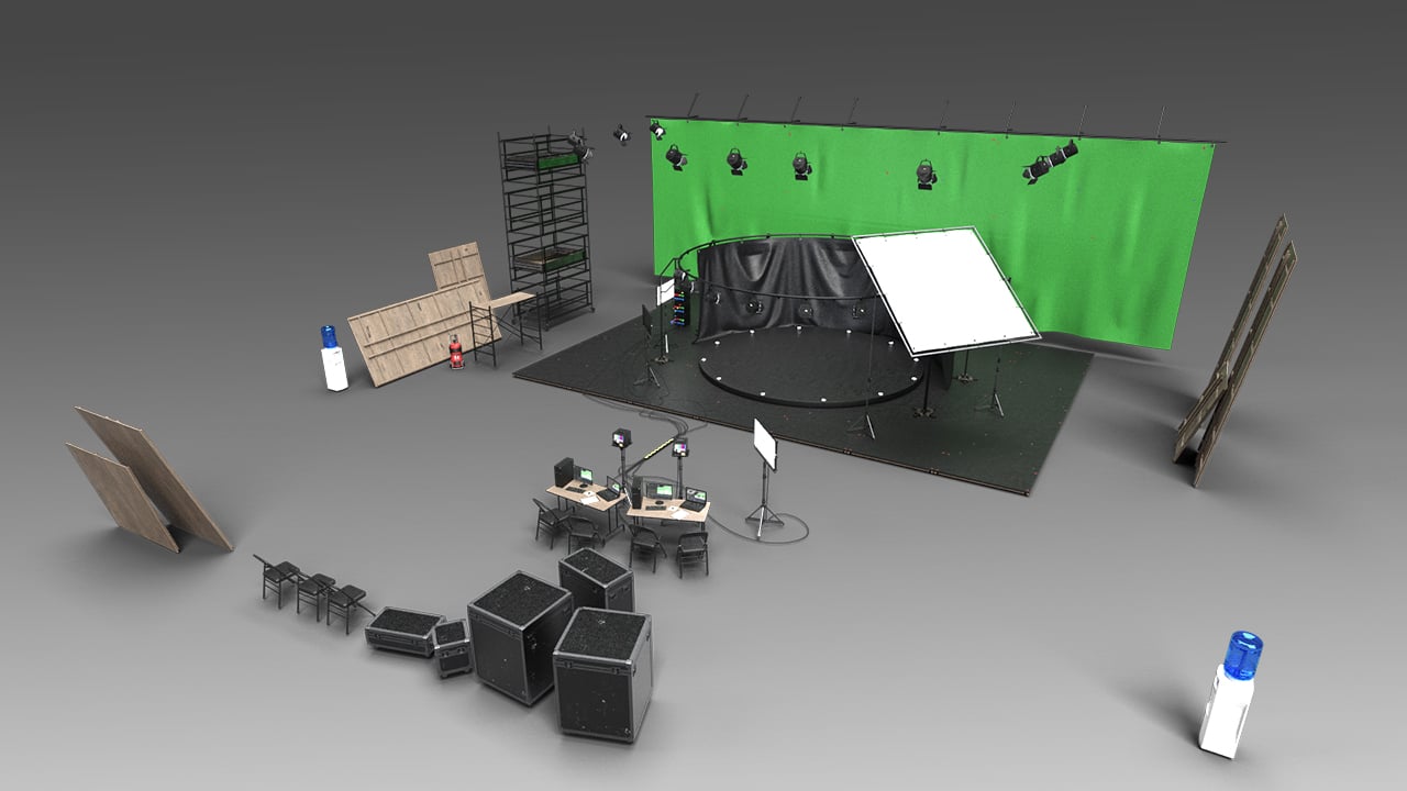 Behind the Scenes - Props and Decor Behind the Scenes - Props and Decor by: Mely3D, 3D Models by Daz 3D