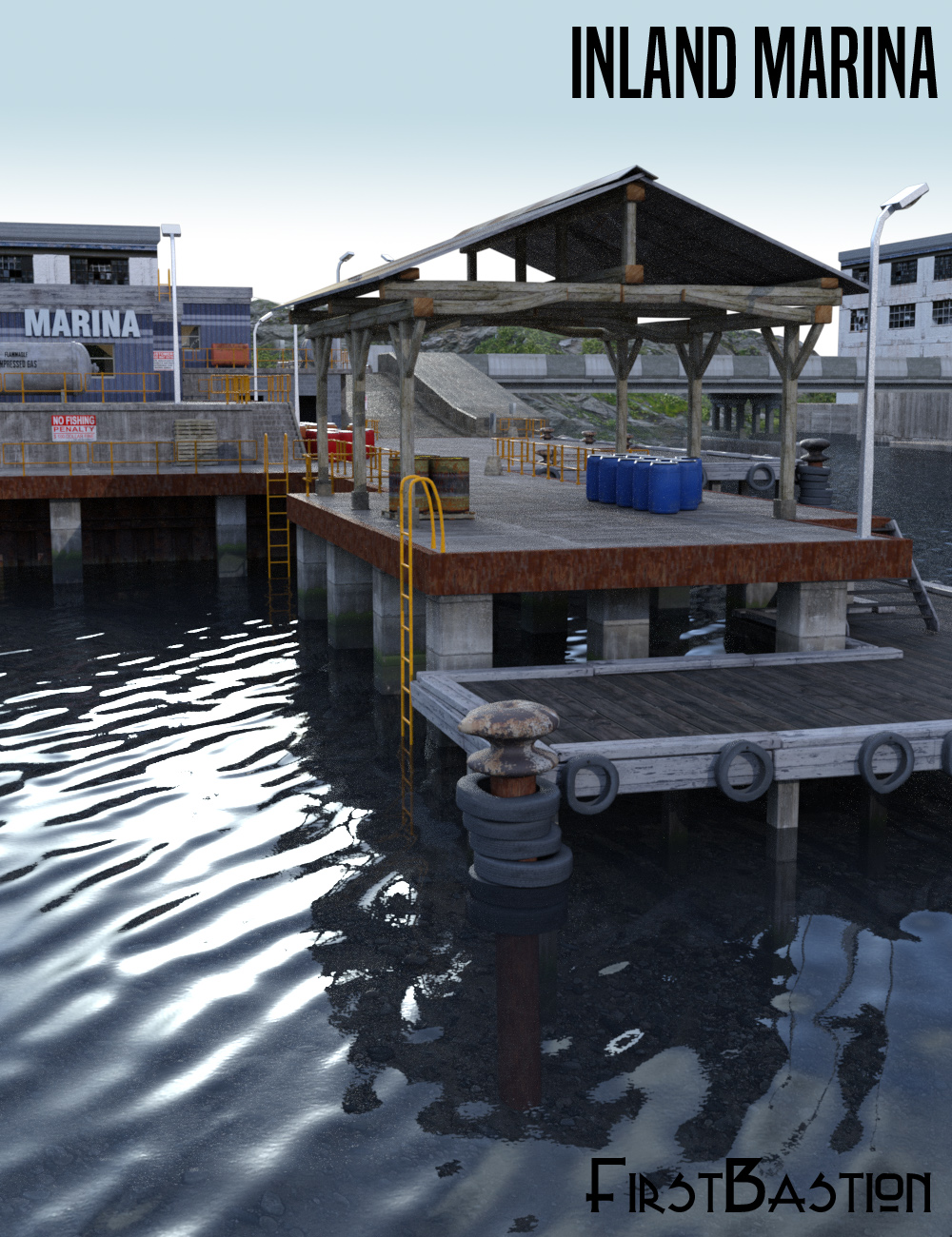 1stB Inland Marina by: FirstBastion, 3D Models by Daz 3D