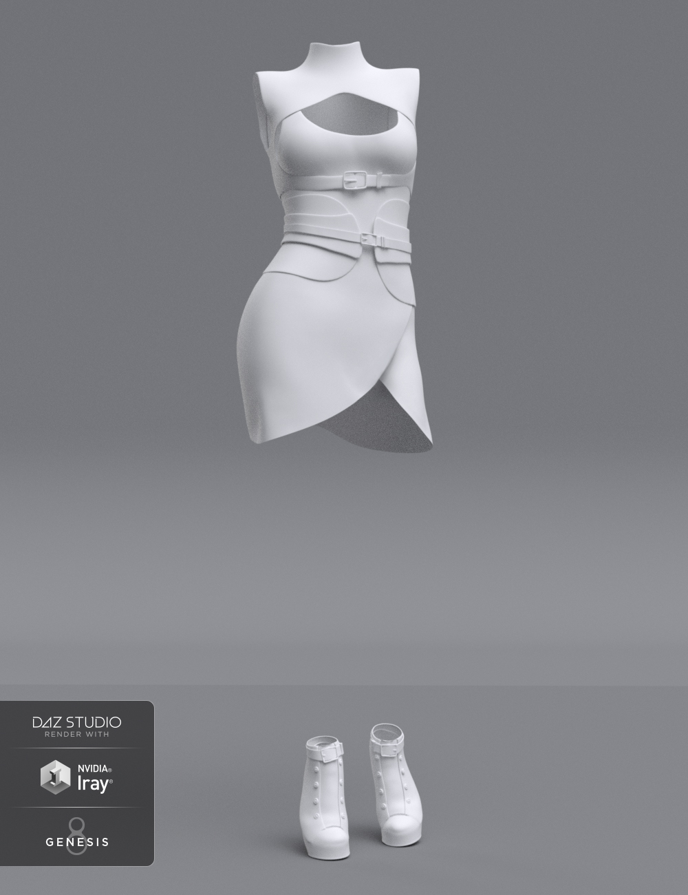 dForce Lilia Clothing Set for Genesis 8 Female(s) by: CynderBlueSarsa, 3D Models by Daz 3D
