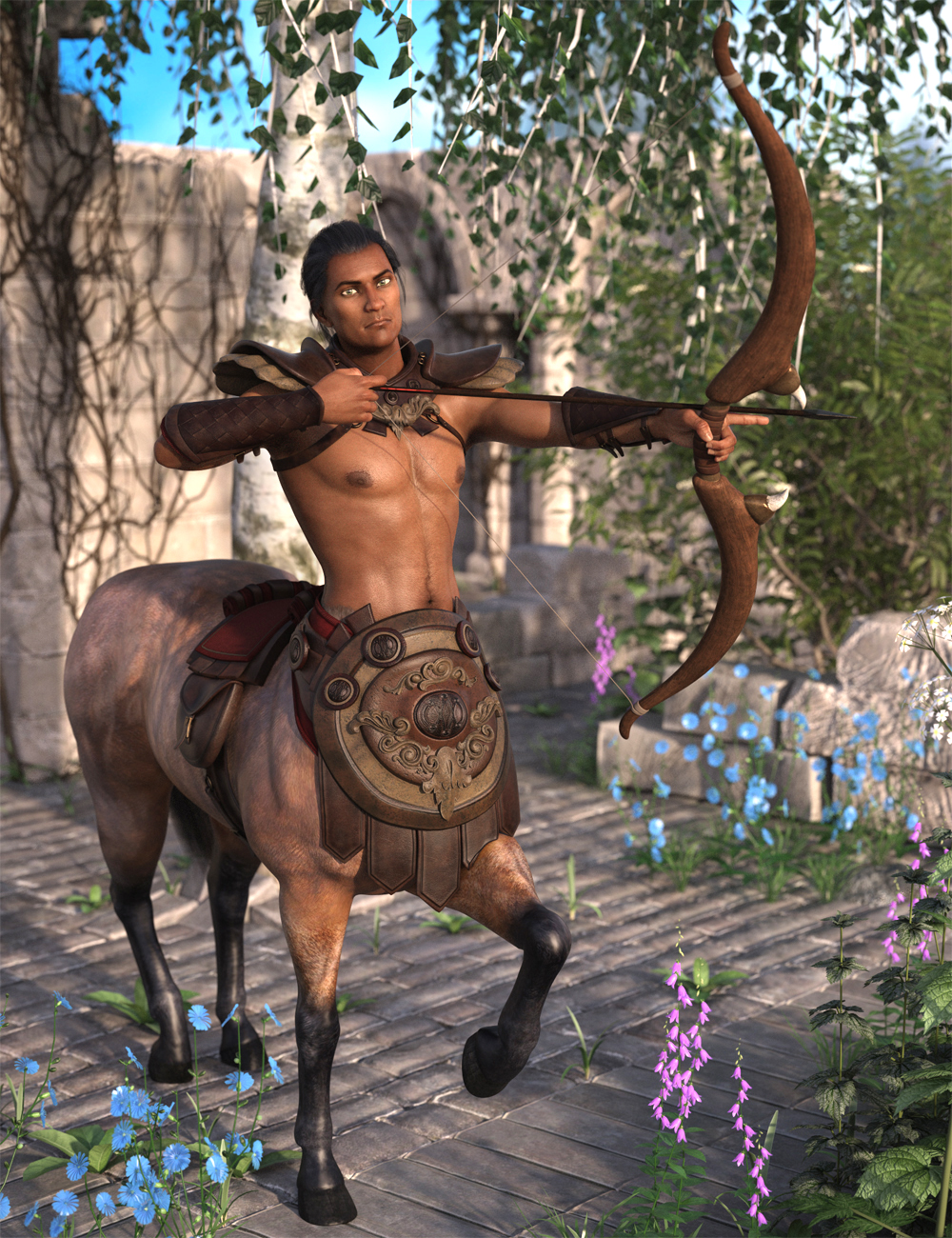 Centaurian Outfit for Genesis 8 Male Centaur by: Mada, 3D Models by Daz 3D
