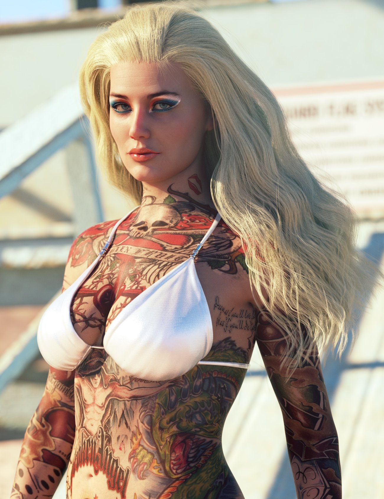 dForce Virgin Hair for Genesis 8 Female(s) by: Linday, 3D Models by Daz 3D
