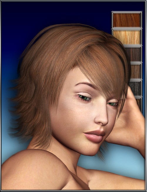 Edgy Hair by: Barbara Brundon, 3D Models by Daz 3D
