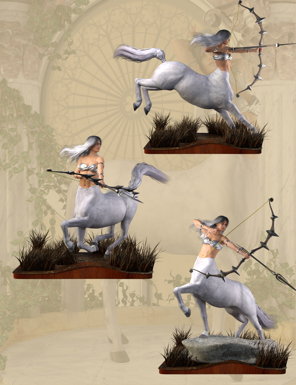 Centaur Action Poses for Genesis 8 Female Centaur by: Ensary, 3D Models by Daz 3D