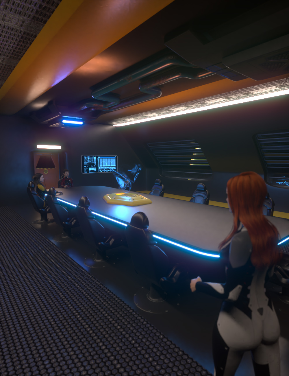 Sci-Fi Starship Briefing Room Volume 1 by: AcharyaPolina, 3D Models by Daz 3D