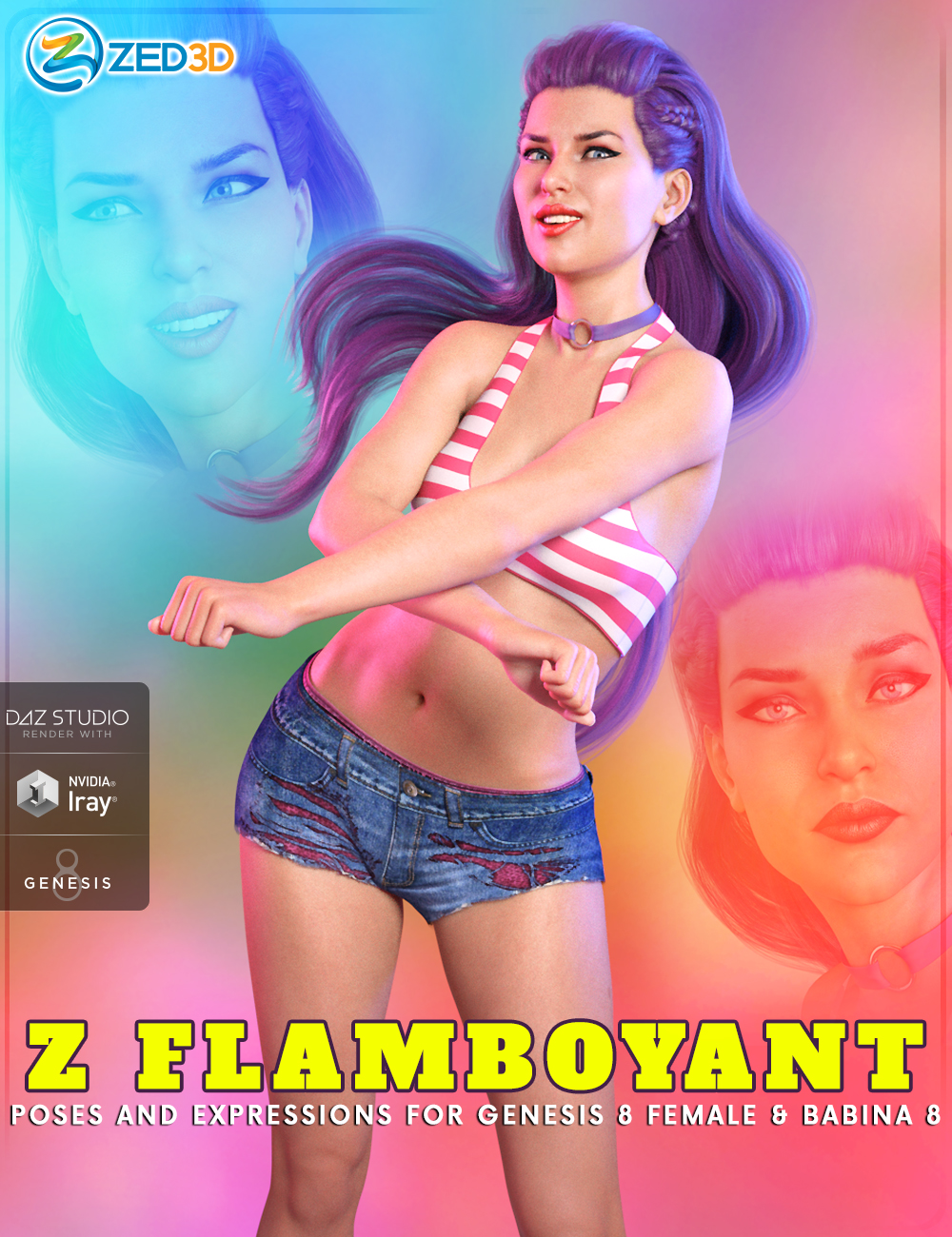 Z Flamboyant Poses for Genesis 8 Female and Babina 8