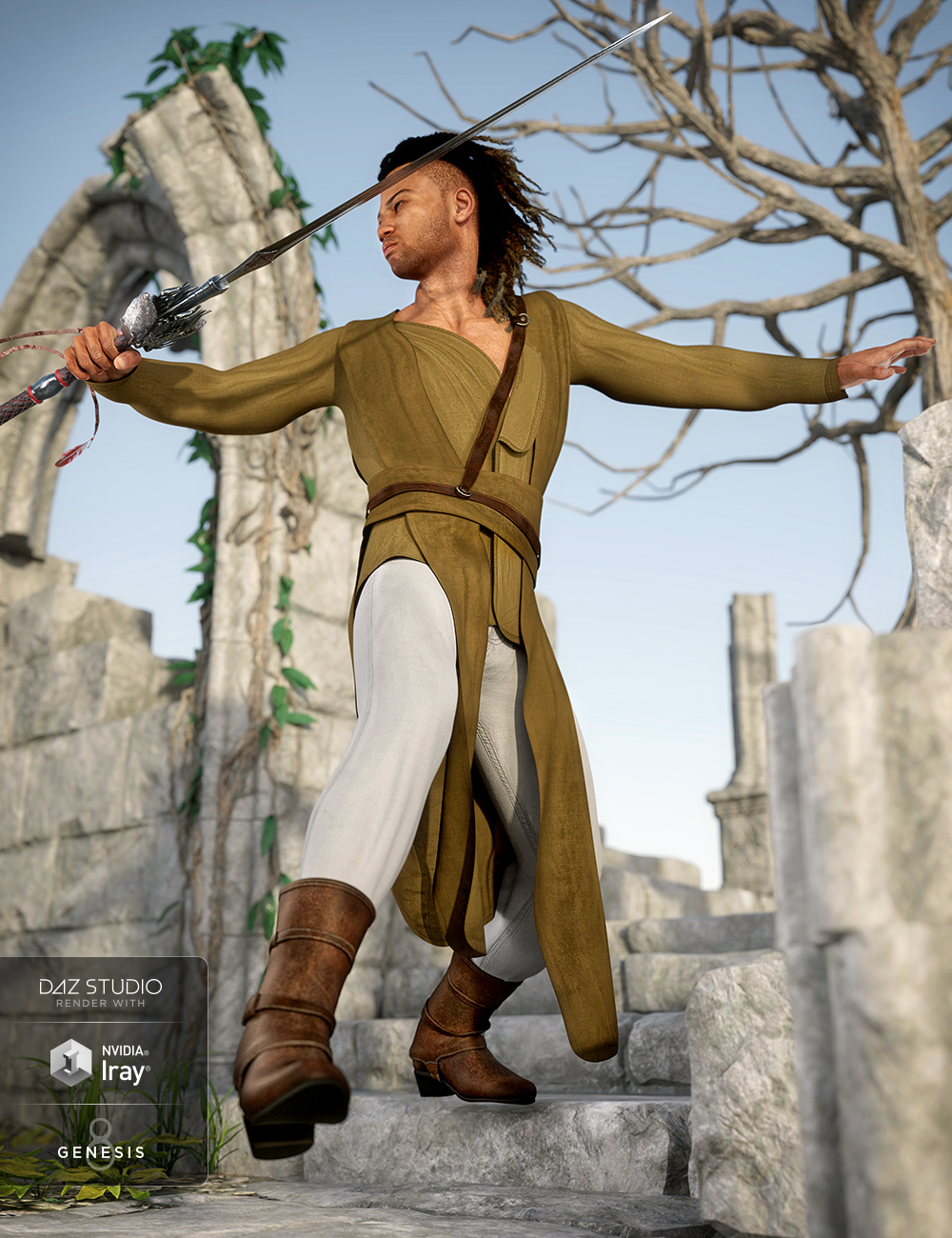 dForce Dawn Warrior Outfit Textures by: Sarsa, 3D Models by Daz 3D